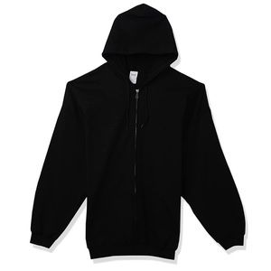 Gildan Black Zip up Hoodie